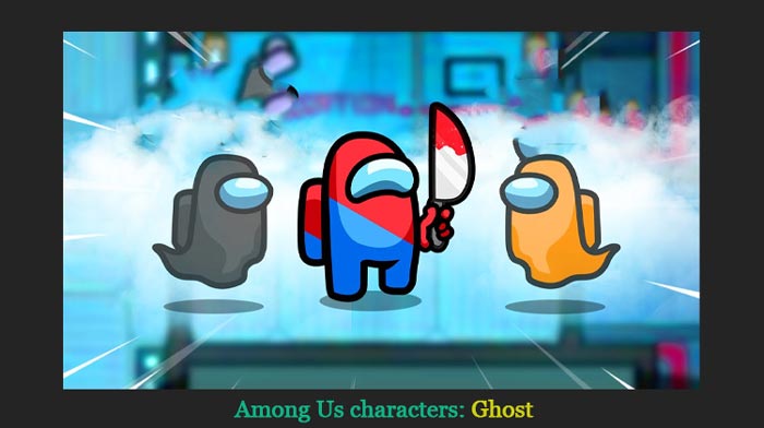 Among Us character Ghost role