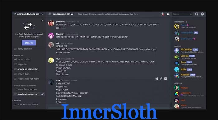 InnerSloth dicsord server